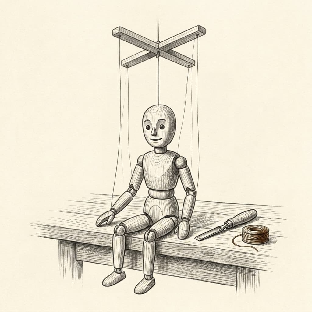 Graphite atelier study for Puppet Arts & Performance