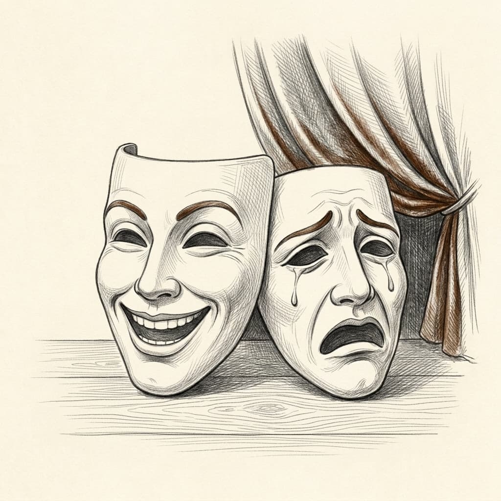 Graphite atelier study for Theatre, Speech & Media